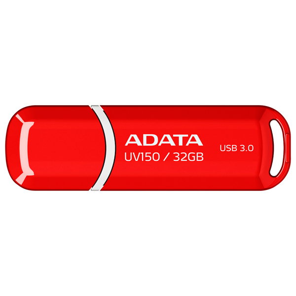 Внешний накопитель 32GB USB Drive ADATA USB 3.1 UV150 красная 90/20 МБ/с AUV150-32G-RRD USB 3.1 / 90 МБ/cек / 20 МБ/cек