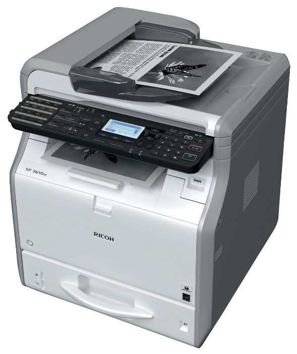 МФУ Ricoh SP 3610SF (копир-принтер-сканер-факс, SPDF, 30стр./мин., 1200x1200dpi, 512Mb, A4, LAN, USB)
МФУ Ricoh SP 3610SF (копир-принтер-сканер-факс, SPDF, 30стр./мин., 1200x1200dpi, 512Mb, A4, LAN, USB)