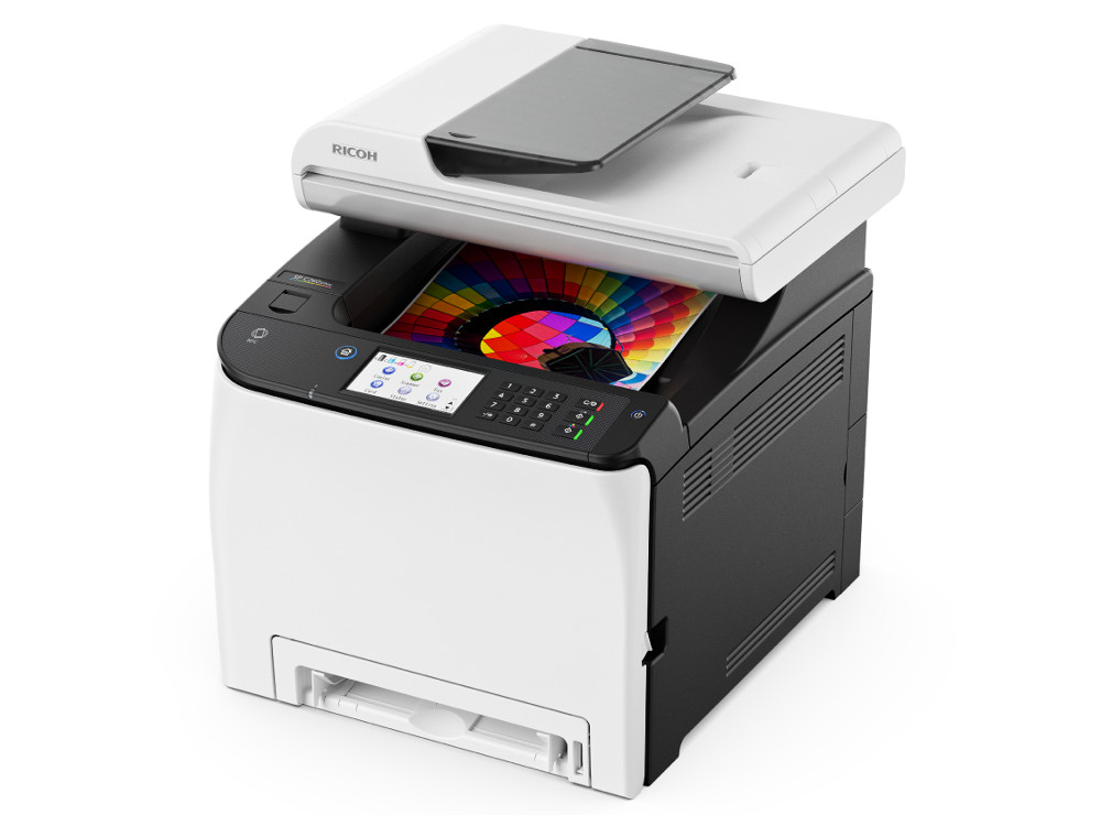 Мфу ricoh aficio sp c261sfnw a4, 20 стр/мин, 751 листов, duplex, usb, nfc, ethernet, wifi, 256mb