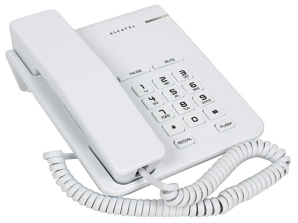 Телефон ALCATEL T22 White Flash, Recall, Wall mt.