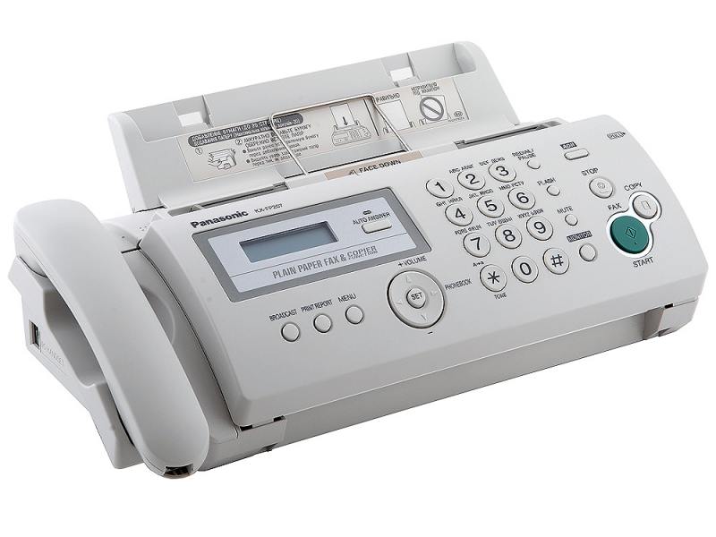 все цены на Факс Panasonic KX-FP207RU термоперенос белый онлайн