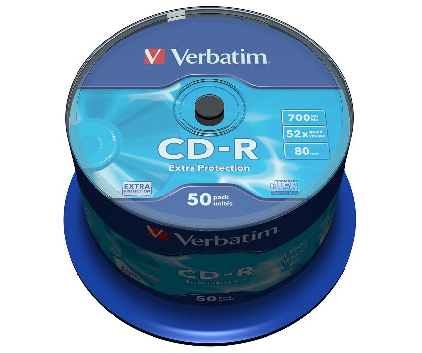 все цены на CD-R Verbatim 700Mb 52x 50шт Cake Box онлайн
