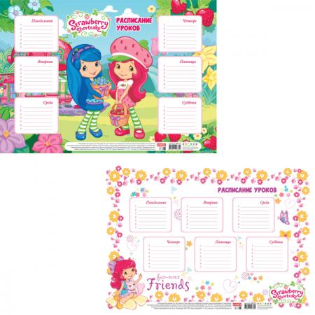 Расписание уроков ACTION! STRAWBERRY SHORTCAKE, ф. А4 SWTT-4