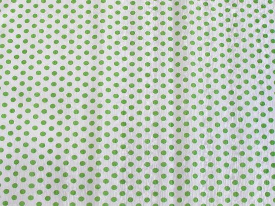 Креп-бумага Koh-I-Noor, салатовая с зелеными кружками, 2000х500 мм