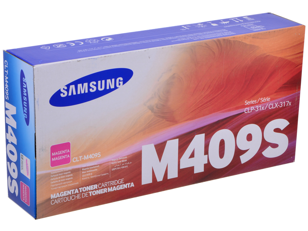 Картридж Samsung CLT-M409S/SEE для CLP-310/310N/315, МФУ CLX-3170/3170NF/3175/3175FN. Пурпурный. 100