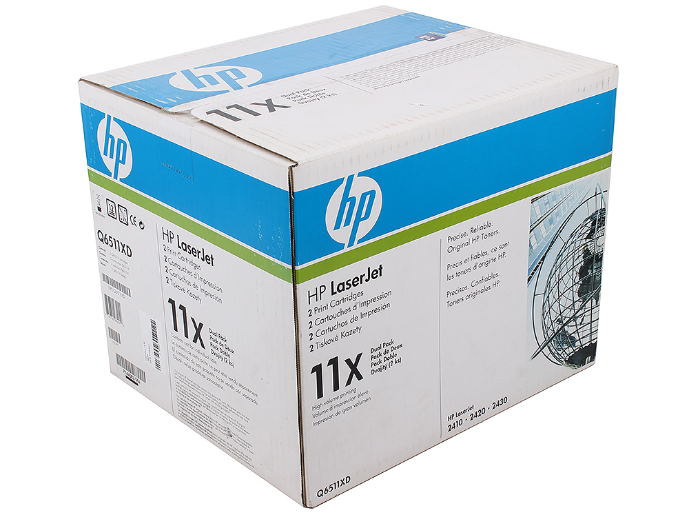 Картридж HP Q6511XD для LJ 2410/20/30. Черный. 12000 страниц. Двойная упаковка (1 коробка)
Картридж HP Q6511XD для LJ 2410/20/30. Черный. 12000 страниц. Двойная упаковка (1 коробка)