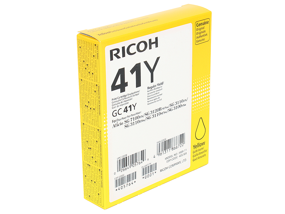 все цены на Картридж Ricoh GC 41Y онлайн