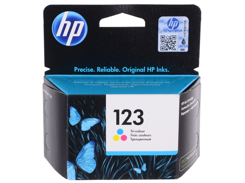 Картридж HP F6V16AE Трёхцветный (HP 123)