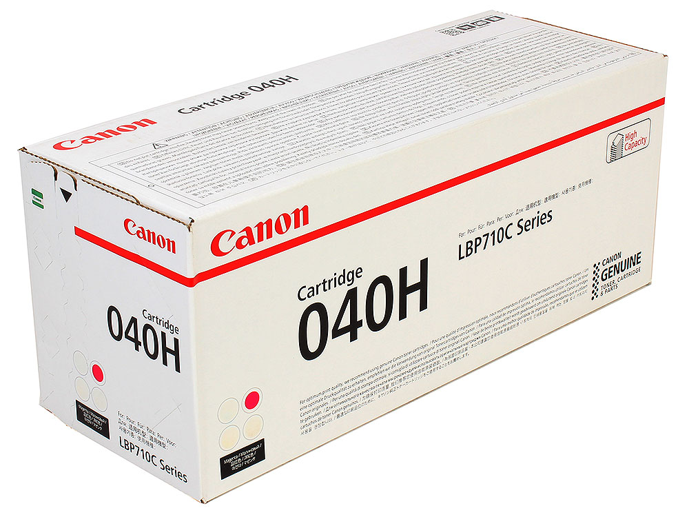 Картридж Canon 040 H M пурпурный (magenta) 10000 стр. для Canon i-SENSYS LBP 710Cx/712Cx