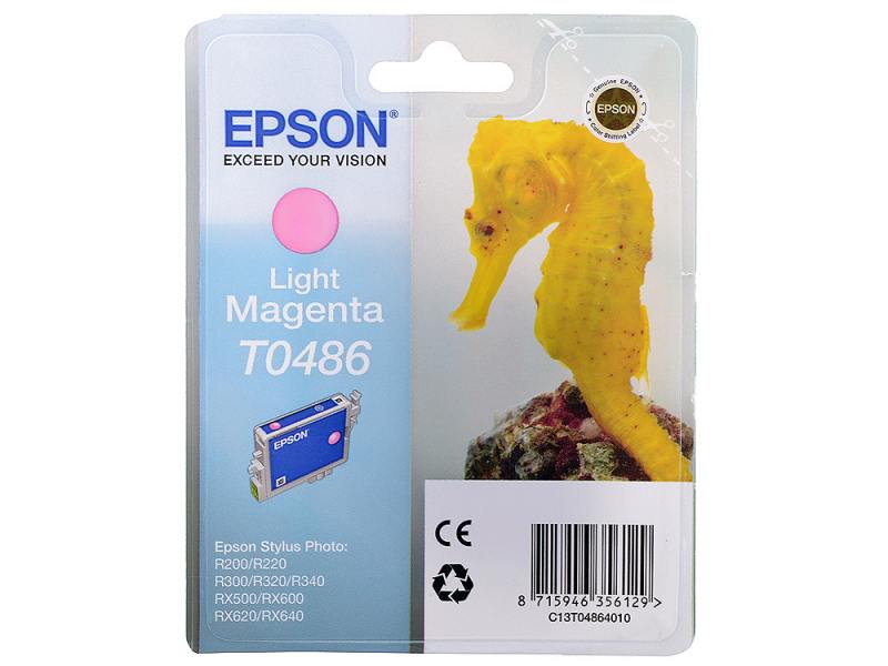 ! Картридж Epson T048640 для Stylus Photo R200 R300 RX500 RX600 Light Magenta Свтело-Пурпурный