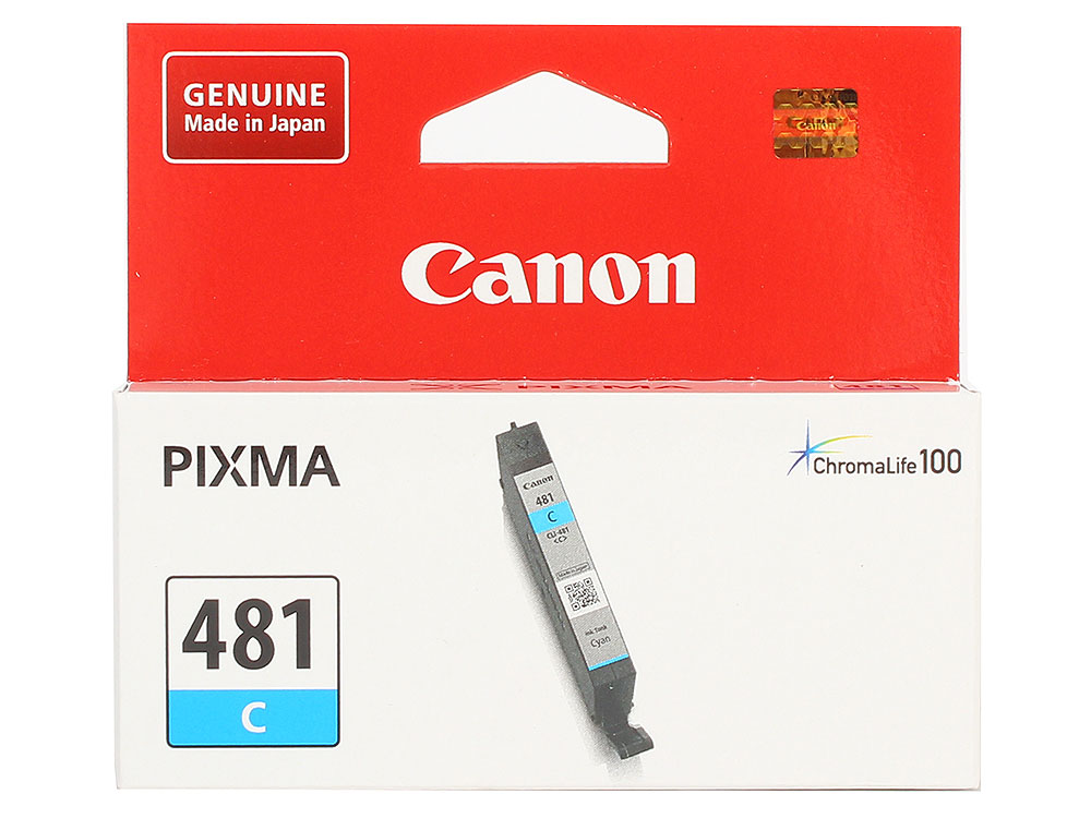 Картридж Canon CLI-481 C EMB для TS6140/TS8140/TS9140/TR8540. Голубой. 259 страниц. цена Картридж Canon CLI-481 C EMB для TS6140/TS8140/TS9140/TR8540. Голубой. 259 страниц. цены онлайн