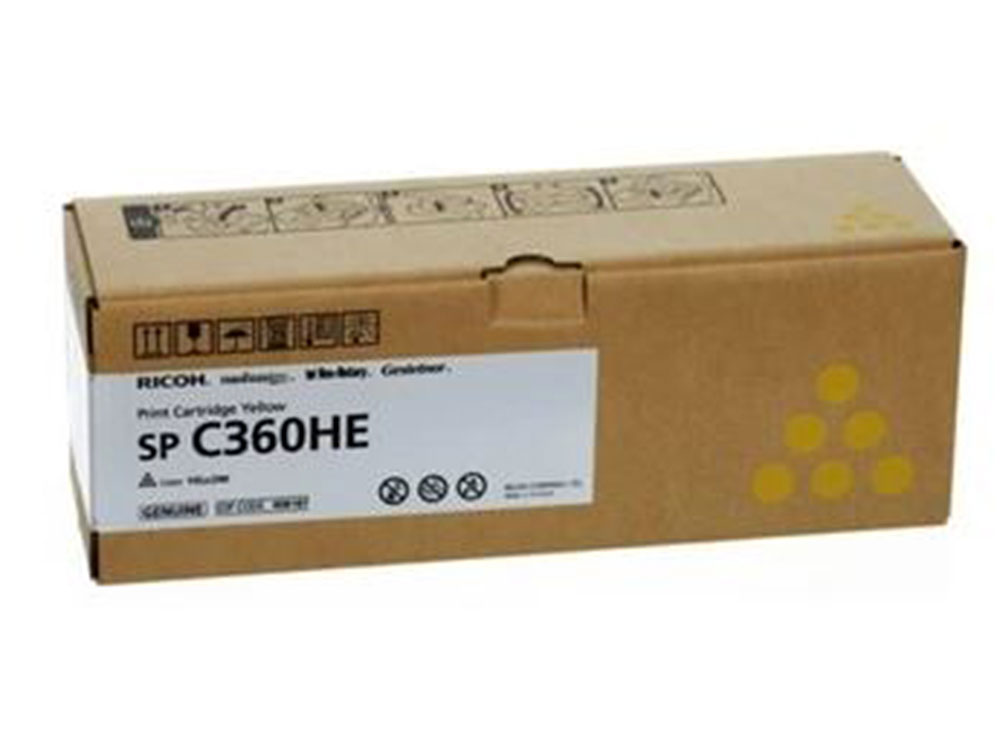 Принт-картридж ricoh c360he желтый