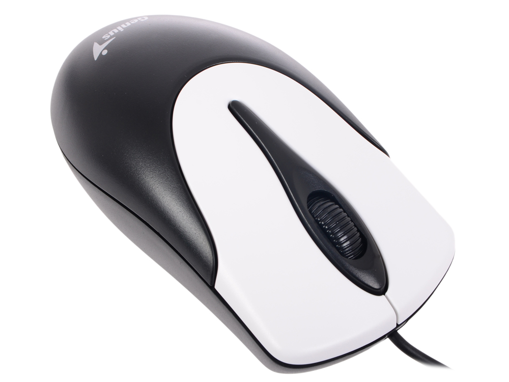 Мышь Genius NetScroll 100 V2, проводная, 1000dpi, USB, silver-black
