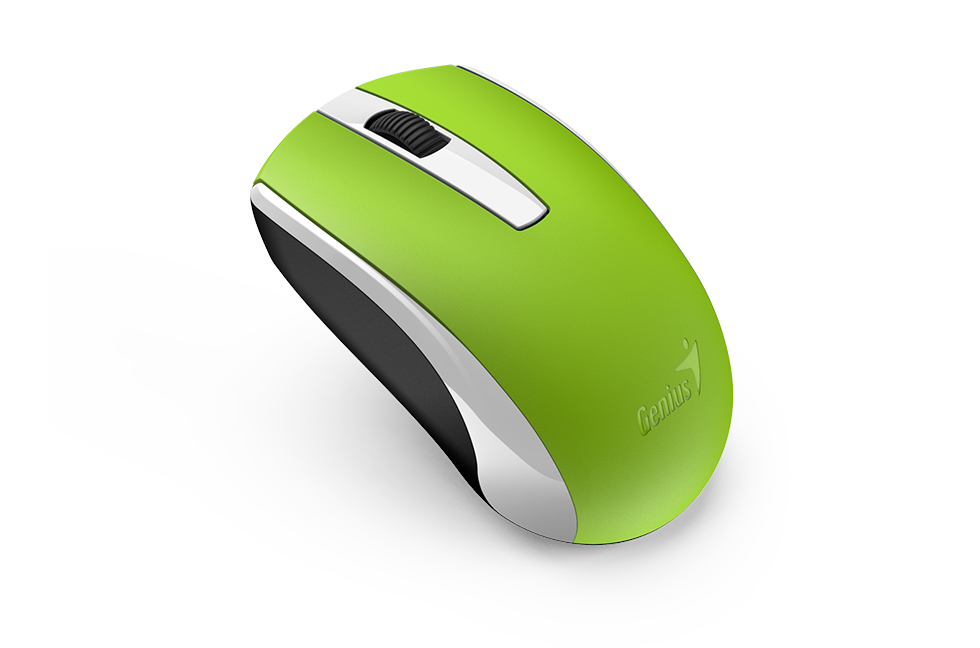 Мышь беспроводная Genius ECO-8100 Green USB оптическая, 1600 dpi, 2 кнопки + колесо Мышь беспроводная Genius ECO-8100 Green USB оптическая, 1600 dpi, 2 кнопки + колесо
