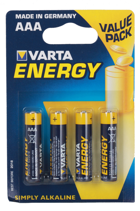 Батарейки VARTA Energy AAA блистер 4 04103229414