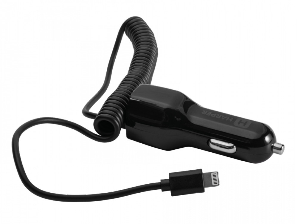 Автомобильное зарядное устройство HARPER CCH-3115 BLACK 1xUSB + кабель Lightning Автомобильное зарядное устройство HARPER CCH-3115 BLACK 1xUSB + кабель Lightning