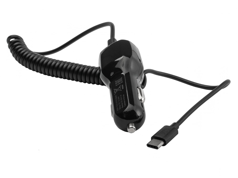 Автомобильное зарядное устройство HARPER CCH-3118 BLACK 1xUSB + кабель USB Type-C Автомобильное зарядное устройство HARPER CCH-3118 BLACK 1xUSB + кабель USB Type-C
