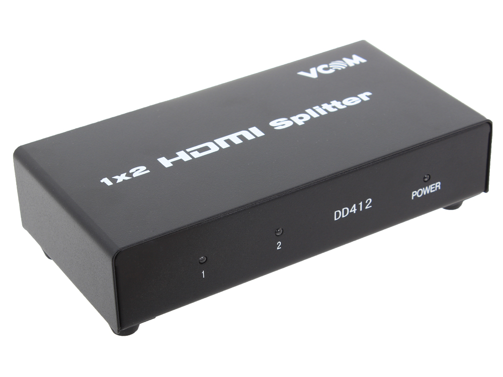 Разветвитель HDMI Spliitter 1=)2 3D Full-HD VCOM 1.4v HDP102 [VDS8040D] каскадируемый сплиттер на 2 монитора/телевизора