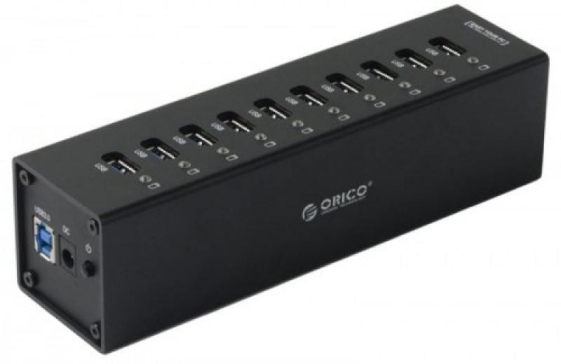 Концентратор USB Orico A3H10-BK 10 портов USB 3.0 черный