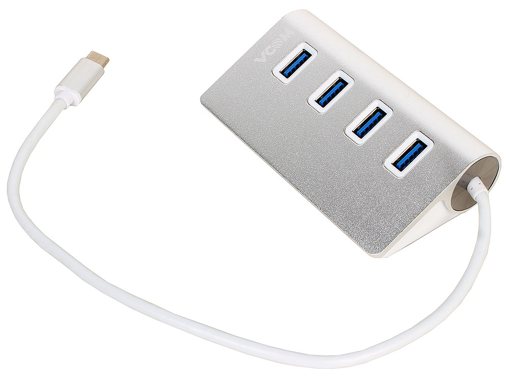 Кабель-концентратор usb 3.1 type-cm - 4 port usb3.0 hub 5gbps, vcom (dh316)