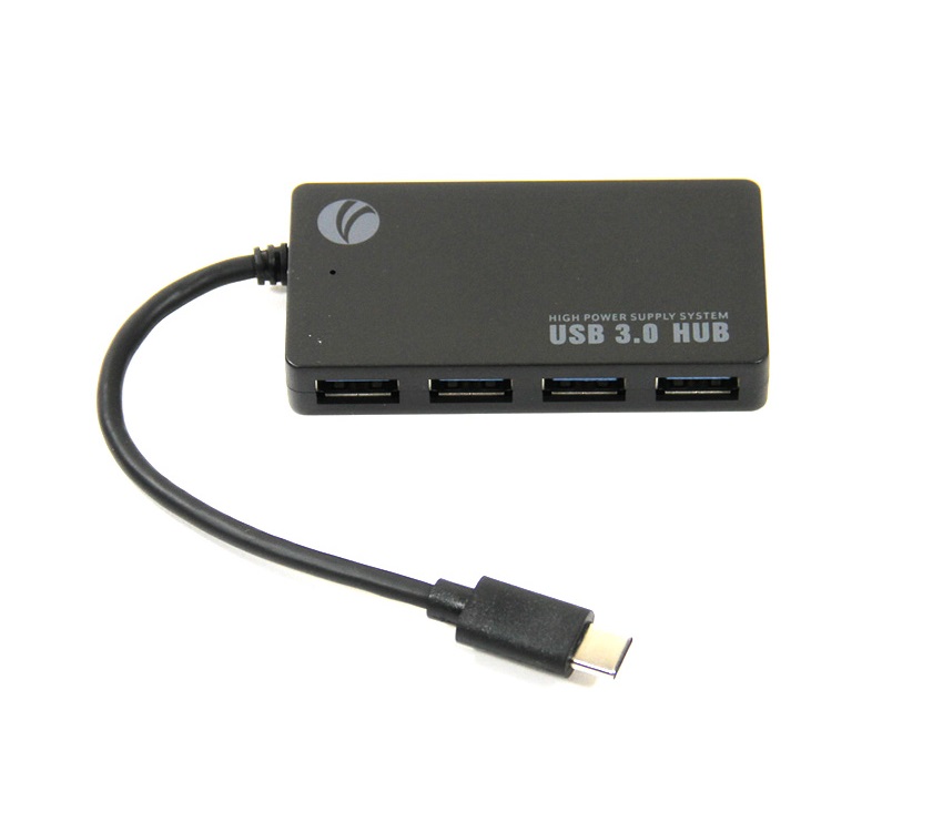Концентратор (Хаб) USB3.1 Type-CM -- 4*USB3.0 (F) VCOM DH302C