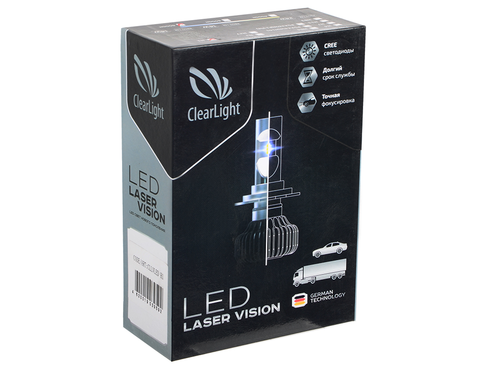 Комплект ламп светодиодных LED Clearlight Laser Vision H1 2800 lm 14W (2 шт)