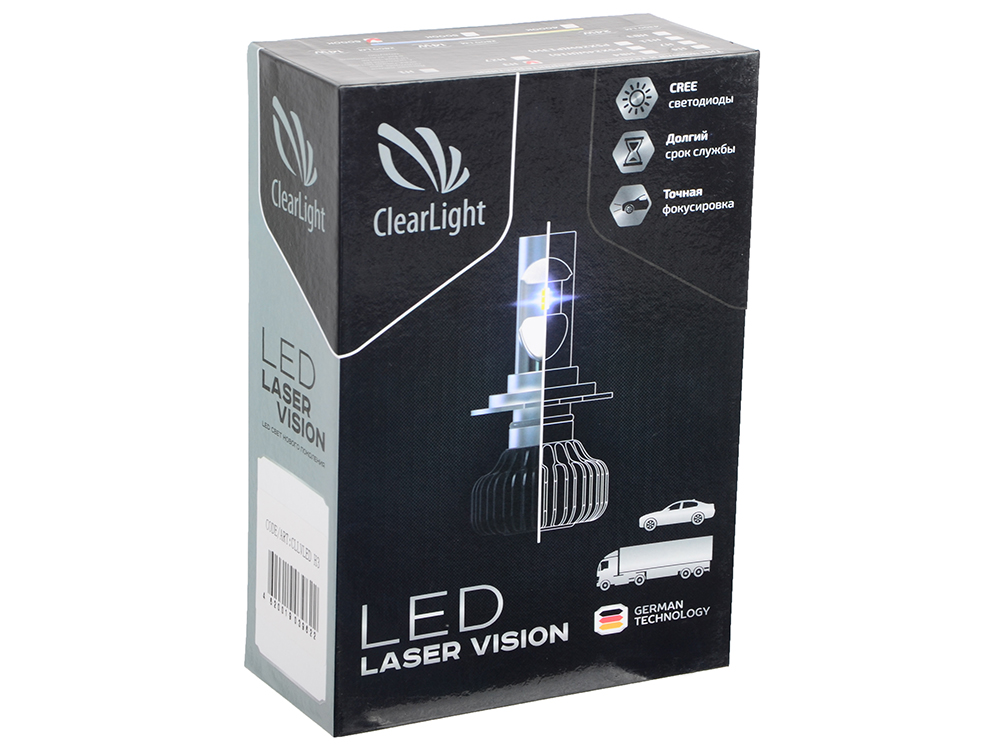 Комплект ламп светодиодных LED Clearlight Laser Vision H3 2800 lm 14W (2 шт)