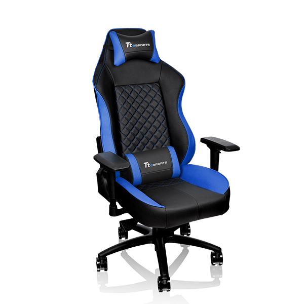 Кресло компьютерное игровое Thermaltake GT Comfort C500 черно-синий GC-GTC-BLLFDL-01
