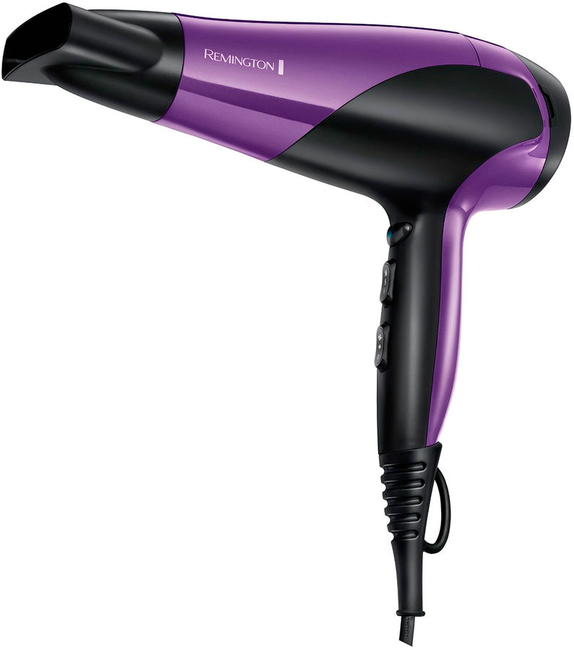Фен Remington D3190, 2200Вт, ионизация, холодный обдув, 3 режима нагрева, 2 скорости, диффузор, концентратор, черный/сиреневый
Фен Remington D3190, 2200Вт, ионизация, холодный обдув, 3 режима нагрева, 2 скорости, диффузор, концентратор, черный/сиреневый