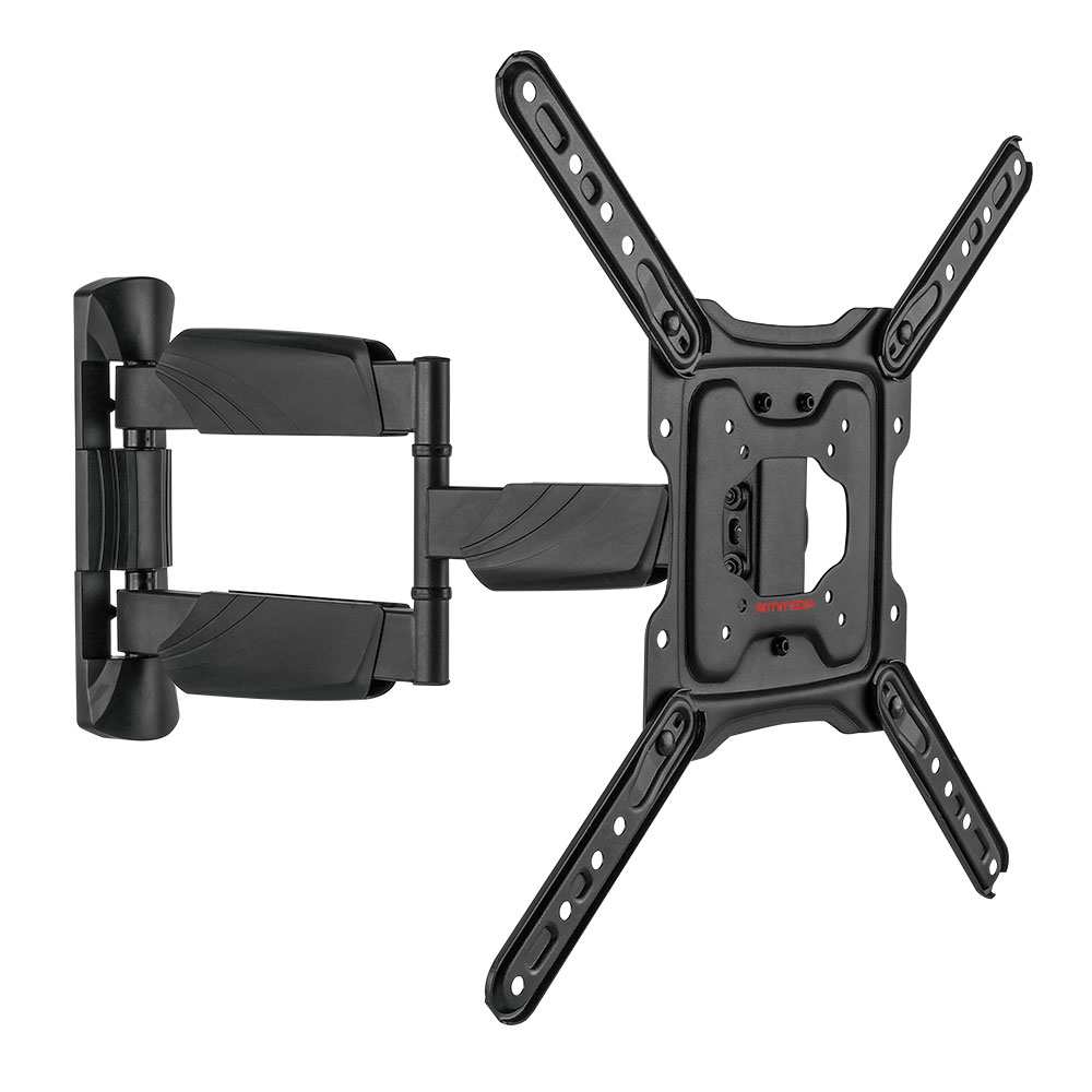 Кронштейн ARM Media COBRA-40 black, для LED/LCD TV 22-65, max 35 кг, настенный, 4 ст свободы, VESA 400x400 мм.