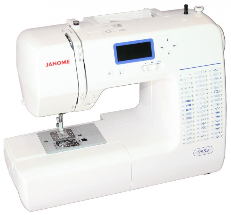 все цены на Швейная машина Janome 9953 белый онлайн