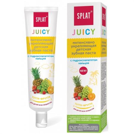 SPLAT Зубная паста детская укрепляющая с гидроксиапатитом Juicy Тутти-фрутти/Tutti-Frutti 35мл
SPLAT Зубная паста детская укрепляющая с гидроксиапатитом Juicy Тутти-фрутти/Tutti-Frutti 35мл