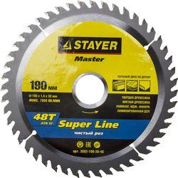 Круг пильный твердосплавный STAYER MASTER 3682-190-30-48 super-line по дереву 190х30мм 48T
Круг пильный твердосплавный STAYER MASTER 3682-190-30-48 super-line по дереву 190х30мм 48T