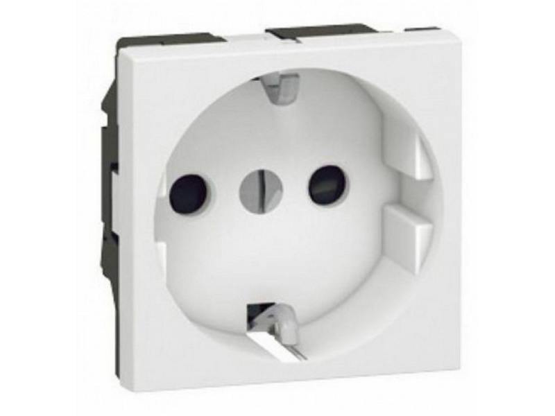 Розетка legrand mosaic 2к+з 77211