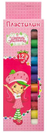 Пластилин action! strawberry shortcake, 12 цв, 120 гр, карт.уп. с е/подвесом