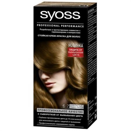 Syoss color краска для волос 6-7