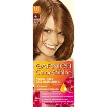 GARNIER Краска для волос COLOR&SHINE 6.23 Лесной Орех