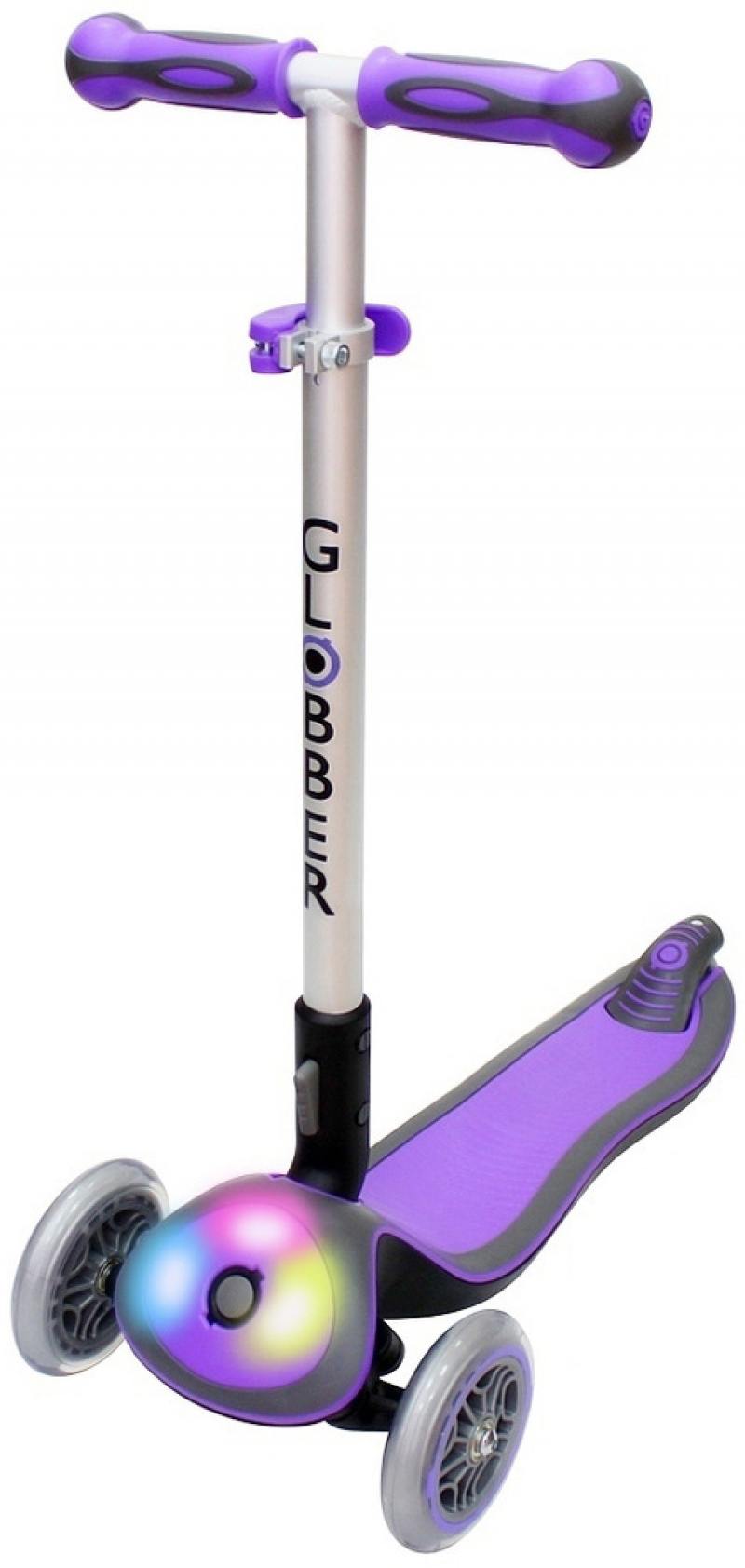 Самокат трехколёсный GLOBBER ELITE F My Free Fold up со светящейся платформой PURPLE 448-103
Самокат трехколёсный GLOBBER ELITE F My Free Fold up со светящейся платформой PURPLE 448-103