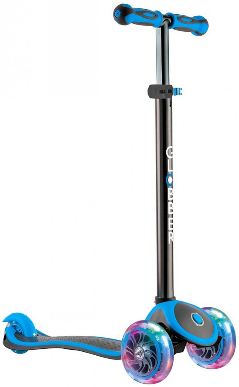 Самокат трехколёсный Y-SCOO GLOBBER PRIMO PLUS TITANIUM с 3 светящимися колесами Neon Blue 442-130
Самокат трехколёсный Y-SCOO GLOBBER PRIMO PLUS TITANIUM с 3 светящимися колесами Neon Blue 442-130