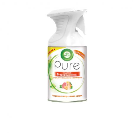 Air Wick Pure Освежитель воздуха 5 Эфирных Масел с ароматом Апельсина и Грейпфрута 250 мл
Air Wick Pure Освежитель воздуха 5 Эфирных Масел с ароматом Апельсина и Грейпфрута 250 мл