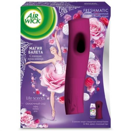 AIRWICK FRESHMATIC Автом.аэрозол.осв.возд. в комплекте со сменным баллоном Сказочный сад 250мл колле