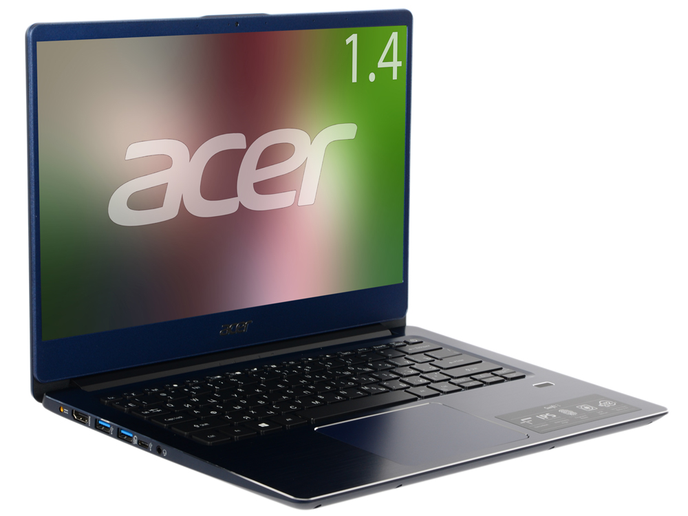

Ноутбук Acer Swift 3 SF314-54-39E1 (NX.GYGER.009) i3-8130U (2.2) / 8GB / 128GB SSD / 14" FHD IPS / Int: Intel UHD 620 / Win10 (Blue)