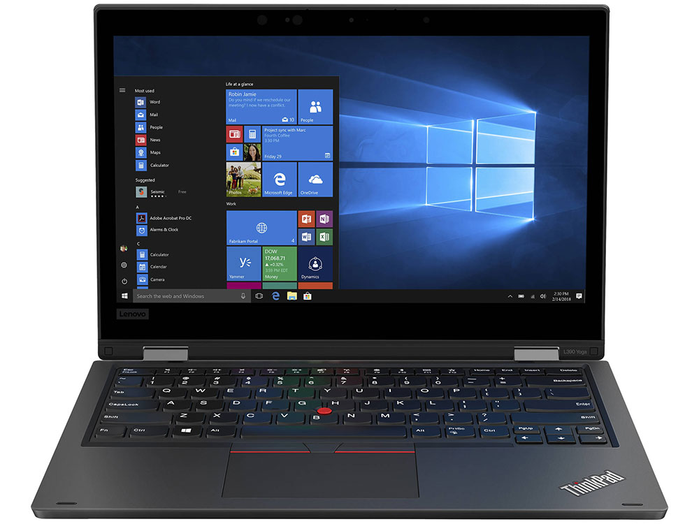 

Ноутбук Lenovo ThinkPad L390 Yoga (20NT0013RT) Core i5 8265U (1.6) / 8Gb / 256Gb SSD / 13.3" FHD IPS Touch / UHD Graphics 620 / Win 10 Pro / Black