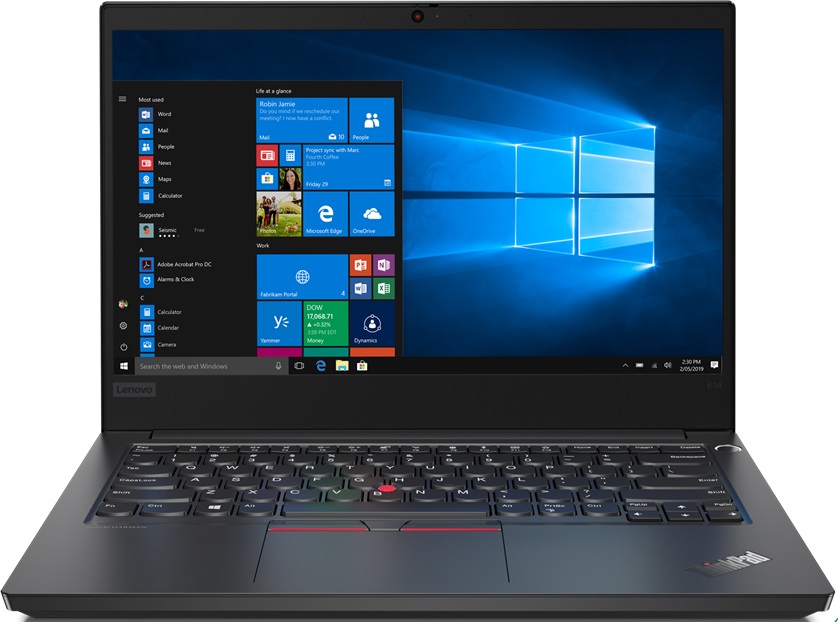 

Ноутбук Lenovo ThinkPad E14 (20RA001LRT) Core i7 10510U (1.8) / 16Gb / 512Gb SSD / 14" FHD IPS / Radeon RX 640 2Gb / Win 10 Pro / Black