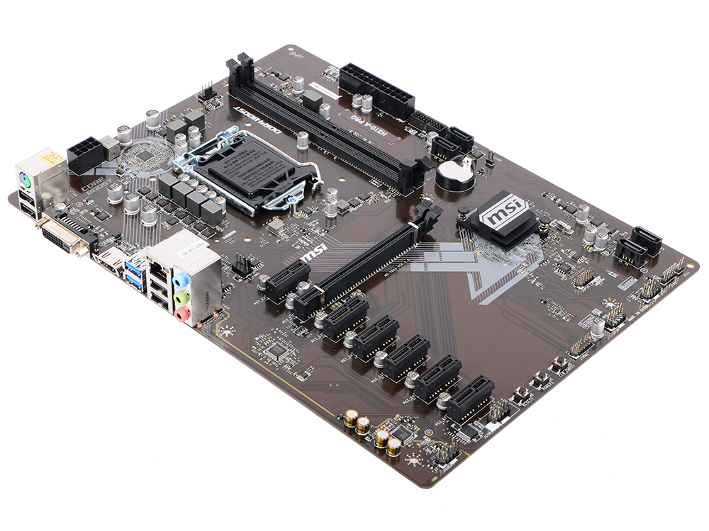 

Материнская плата MSI H310-A PRO (S1151, B360, 2*DDR4, 1*PCI-E16x, 6*PCI-E1x, DVI, HDMI, SATA III, GB Lan, USB3.1, ATX, Retail)