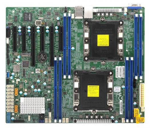 

Мат плата Supermicro MBD-X11DPL-I-O, 2x LGA3647(up to 140W), C621, 8xDDR4, 10xSATA3 (RAID 0/1/10/5), 2x1GbE, IPMI, 5x PCIE3.0, M.2, COM, VGA, ATX