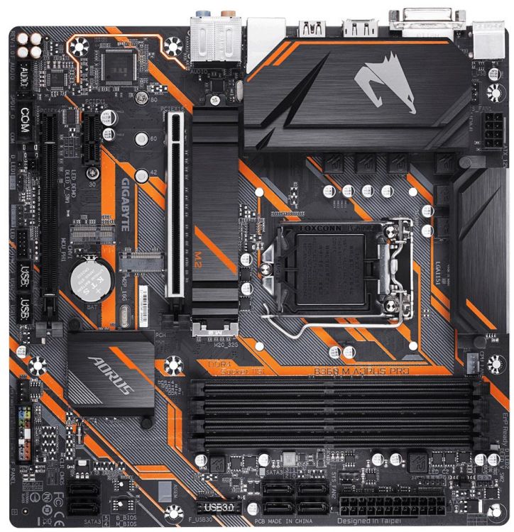 

Материнская плата Gigabyte B360 M AORUS PRO 1151v2 B360 4xDDR4 mATX AC`97 8ch(7.1) GbLAN+D