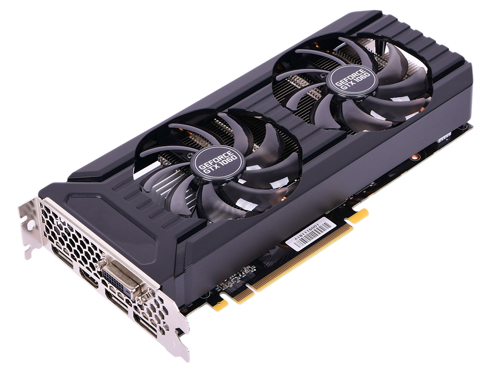 

Видеокарта Palit GeForce GTX 1060 Dual PA-GTX1060 Dual 3G 1506Mhz NVIDIA GTX1060/GDDR5/8000Mhz/192 bit/PCI-E/DVI,DP,HDMI