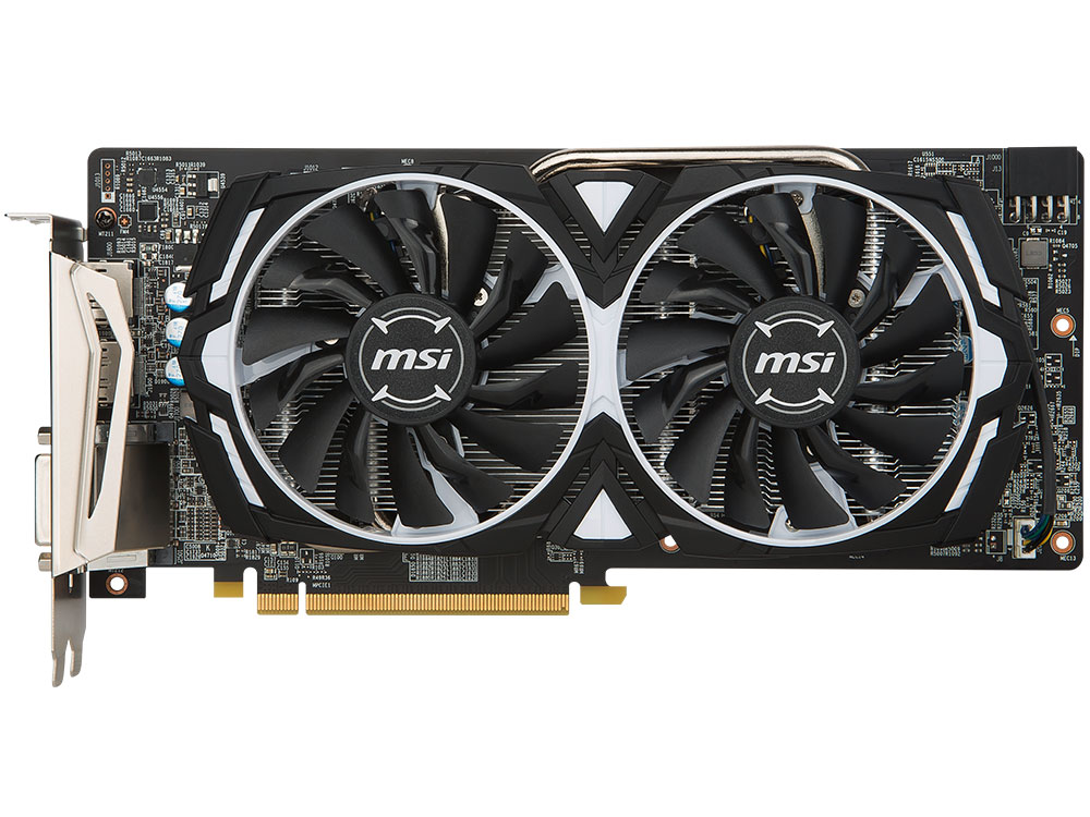 

Видеокарта MSI Radeon RX 580 ARMOR 8G 8Gb 1340 MHz AMD RX 580/GDDR5 8 000Mhz/256bit/PCI-E 16x/2xDP, 2xHDMI, DVI