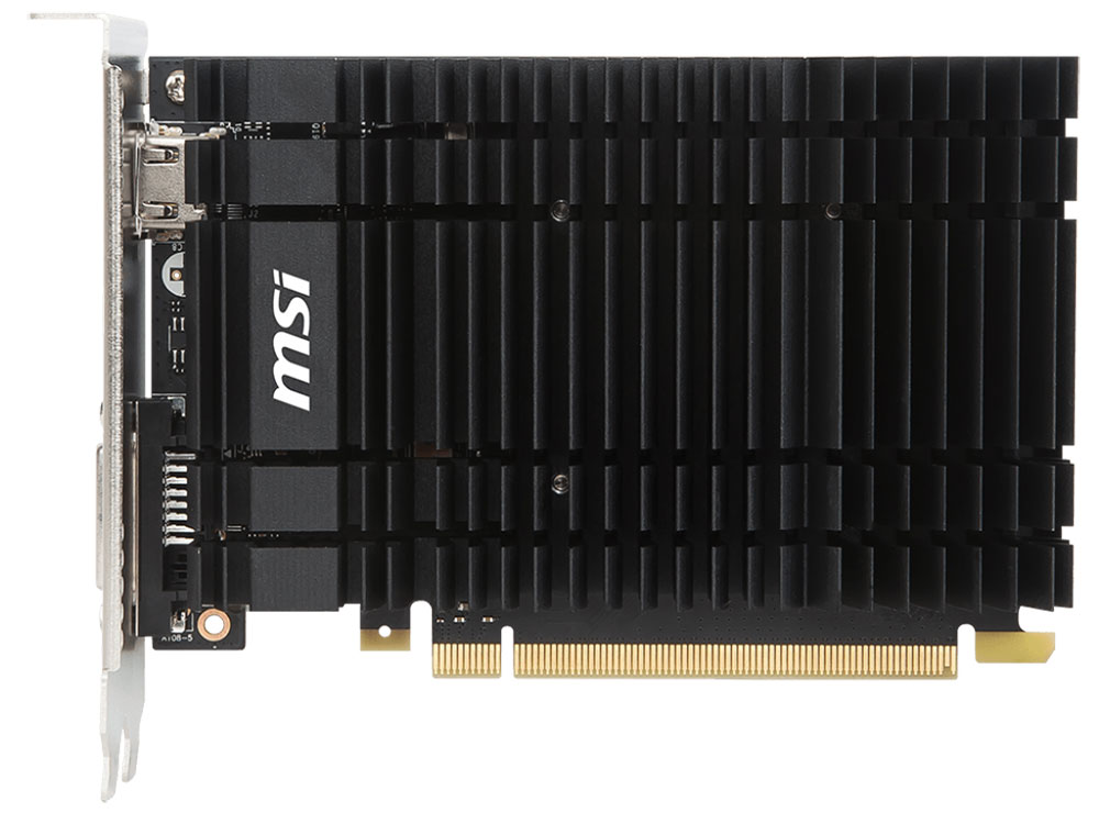 

Видеокарта MSI GT 1030 2GH OC 2GB 1265 MHz NVIDIA GT 1030/GDDR5 6008MHz/64bit/PCI-E/HDCP, DVI, HDMI